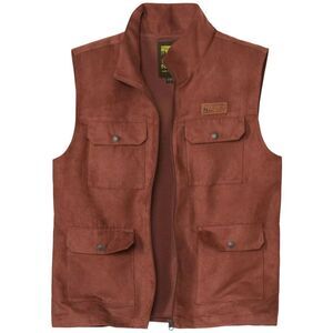 Atlas For Men Mens Multi Pocket Vest / Terracotta